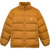 Stand Collar Warm Solid Color Casual Long Sleeve Duck Down Water-Resistant Puffer Jacket Men Jacket Wheat A41RB-P47