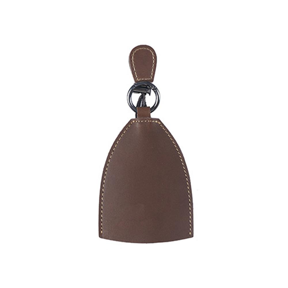 High-End Men's Keychain Sleeve Exquisite Vegetable Tanned Top Crazy Horse Leather Universal Car Key Cover Key Wallets