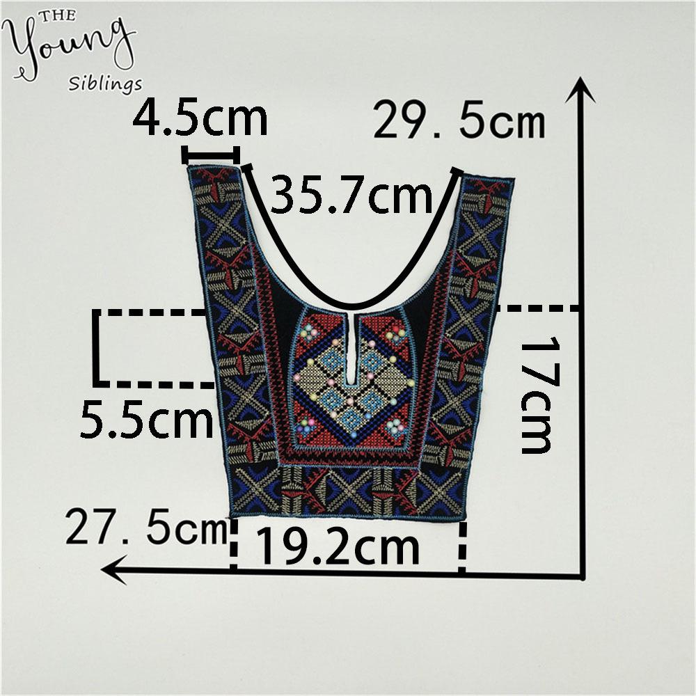 Полиэстеровый вышитый кружевной воротник DIY ручной работы, кружевная аппликация из искусственного жемчуга, женские аксессуары