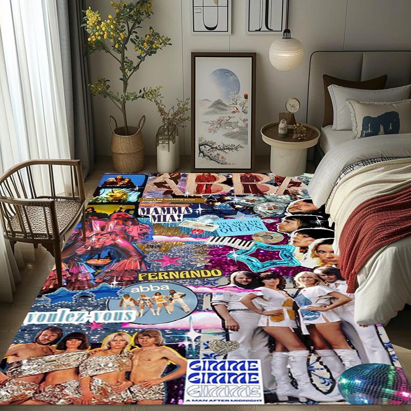 ABBA Iconic Music Legacy carpet Suitable for all seasons floor mats Christmas gifts Protective pad Dormitory decoration