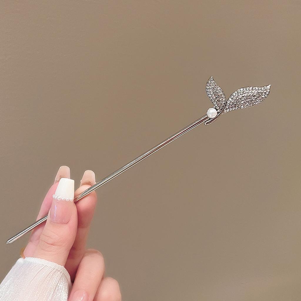 Pearl Mermaid Hairpin Alloy Hair Stick Wedding Party Accessory Pearl Hair Clip for Women Elegant Hairpin Bridal Hair Sticks