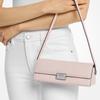 Michael Kors Ludlow Logo Flap Closure Lambskin Shoulder Bag Women bags Rose-Pink 32S5SLNU1R-653