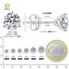 3 Pair Total 925 Metal Allergy Single Diamond Moissanite Stud for Both Birthday Day GRA Certificate Card [KRKC] Earrings, Moissanite, Prongs, 2.0ct,