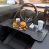 For Tesla Model 3 Y Steering Wheel Food Tray Desk Foldable Car Desk Tray Eating Travel Travel Work Camping Desk 2017-2025
