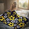 Layered Stars Flannel Blanket Warm Soft Halloween Christmas Decorative Couch Warm Cozy All-Season Gift