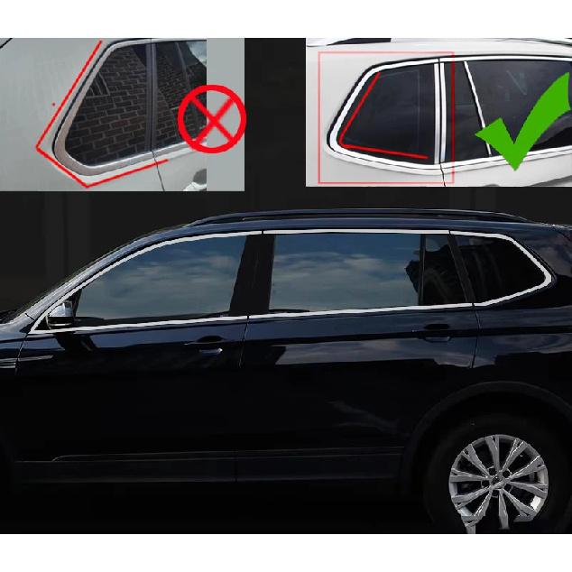 Trunk guard Boot Protection Plate For Volkswagen Tiguan MK2 car threshold guard Protective bar guards stainless steel