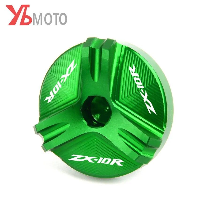 For Kawasaki Ninja ZX10R ZX-10R ABS ZX10 ZX1000 Motorcycle Aluminum Engine Plug Cover Oil Filler Cap Plug