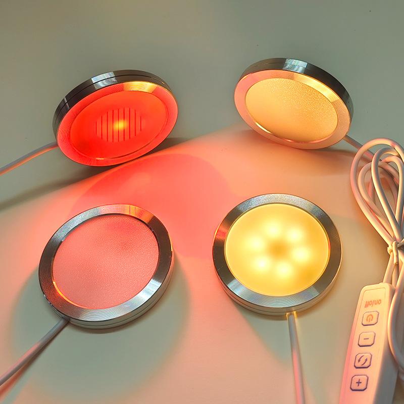 USB Круглая Ультратонкая Лампа из Алюминиевого Сплава 5 В Аксессуары для 3D-принтера Светодиодные Детали DIY Модель Теплый Белый/Многоцветный