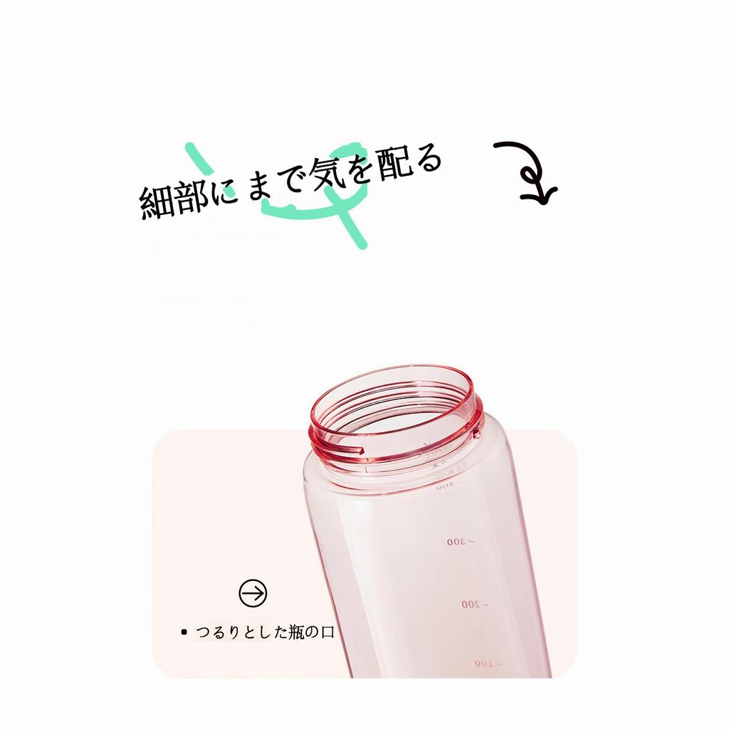 Из смолы, которую также можно использовать в медицинских целях Бутылка для воды IOLOYU 540 мл Бутылка из тритана Бутылка для воды Прозрачная бутылка Пластиковая бутылка для воды с эффектом памяти Прозрачная