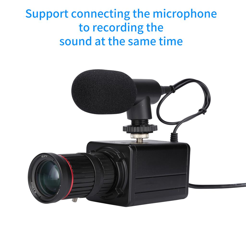 4K HD-камера Компьютерная камера USB-веб-камера 10-кратный оптический зум Ручная фокусировка Автоматическая компенсация экспозиции