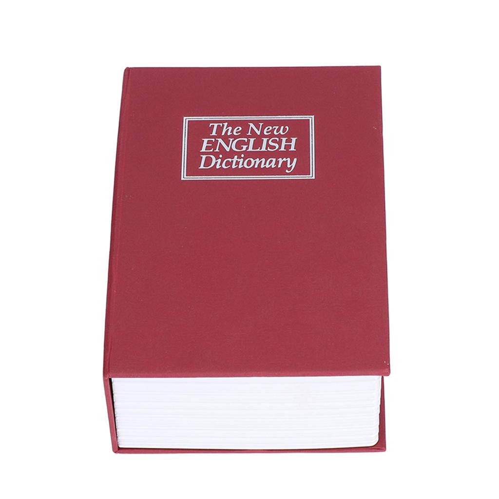 Сейф Книга-симуляция Декоративное хранилище Чехол для денег для Спальни Гостиной Офиса Красный