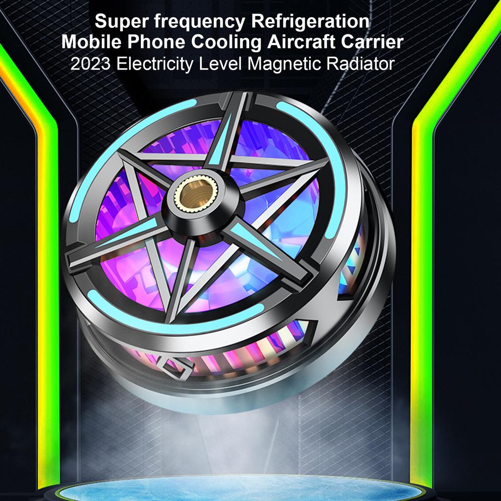 Радиатор для мобильного телефона Вентилятор охлаждения телефона Магнитный Мощный турбовентилятор Алгоритм TEC Система охлаждения для просмотра видео