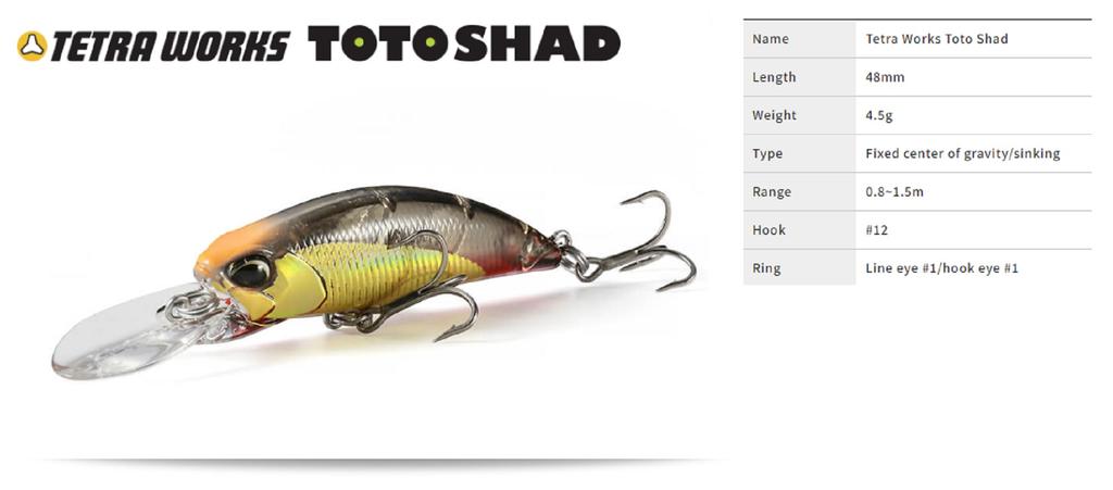 DUO Tetra Works Toto Shad 48 мм тонущий блесна CUA0615 (1147)