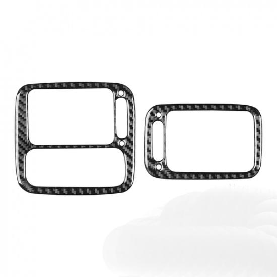 Dashboard Side Air Vent Outlet Cover For Honda Civic 1996-2000 Real Carbon Fiber