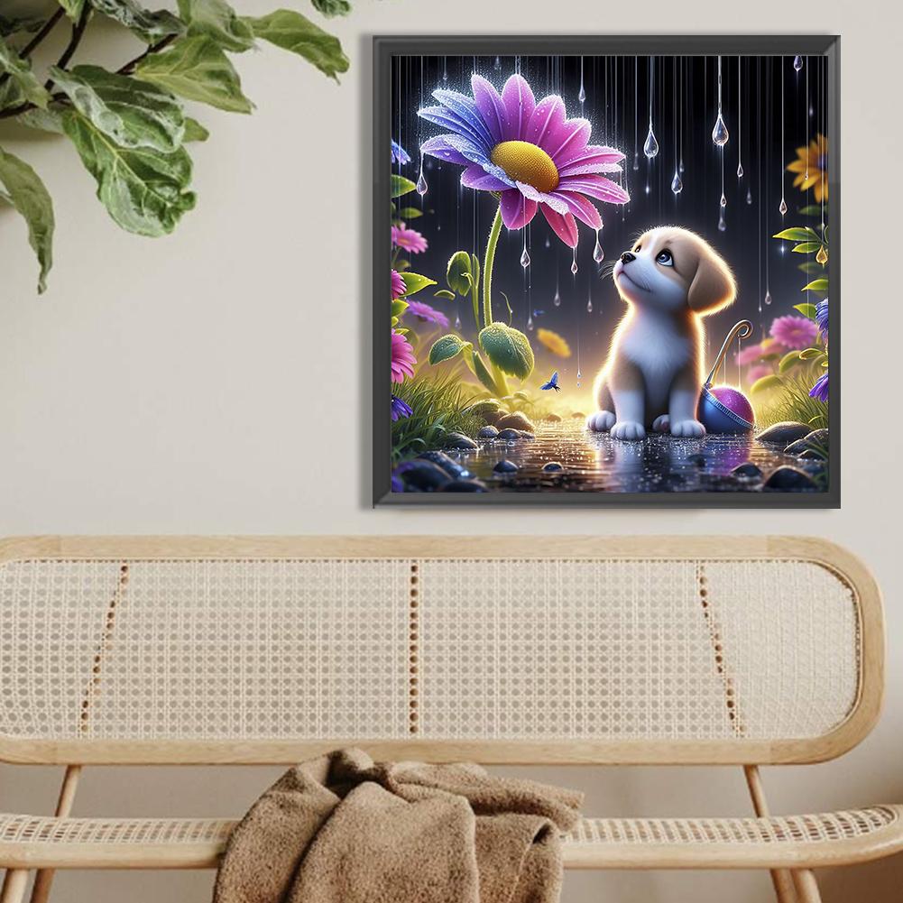 FE# 5D DIY Full Round Drill Diamond Painting Dog Pig Kit Home Decor Art Craft