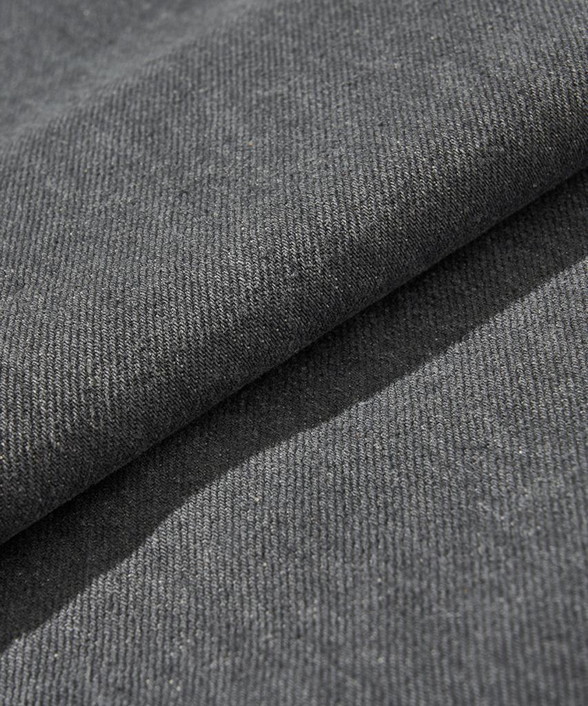 HISHANDER Structured Denim Pants Gray