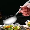 Thicken Kitchen Dinner Dish Soup Rice Western Restaurant Bar Public Spoon Large Stainless Steel Round Head Buffet Serving Spoon