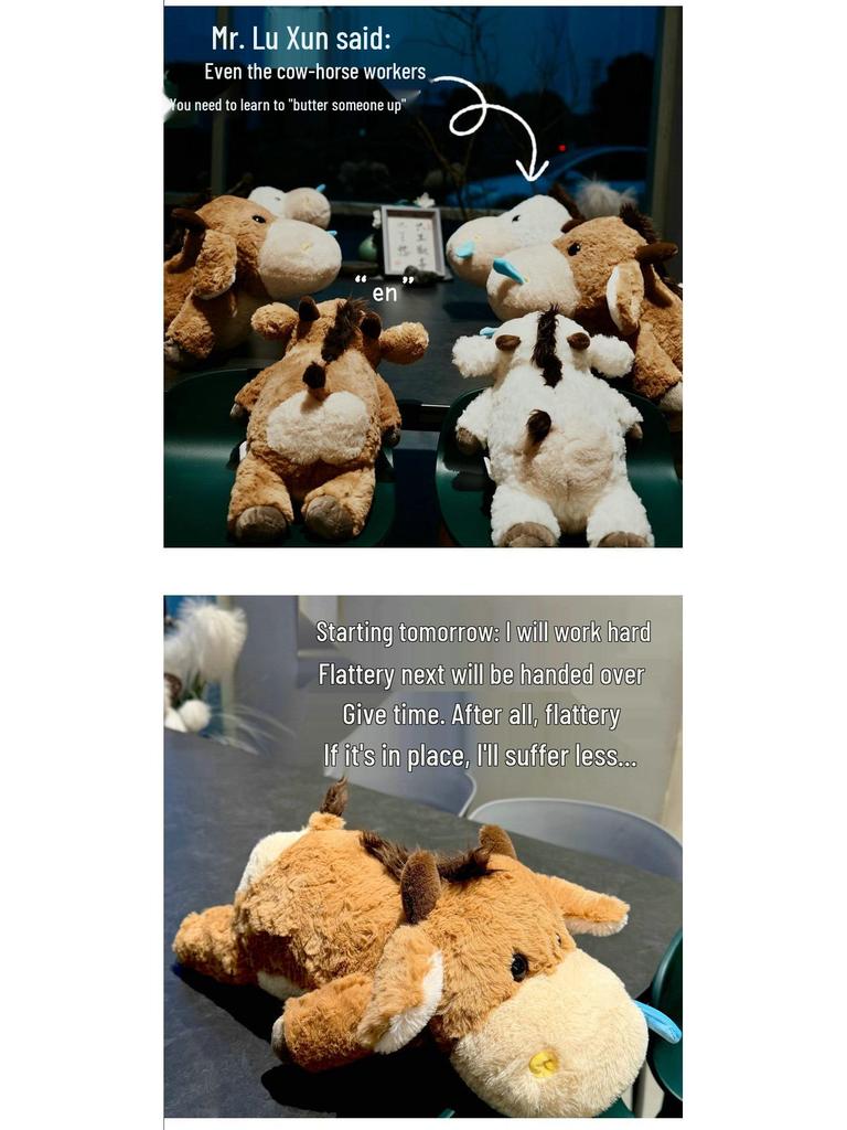 Cute & Fun Cow and Horse Plush Doll - Perfect Calf Toy, Gift, & Cushion!