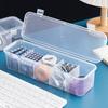 1 шт. 5 отделений Многофункциональный ящик для хранения аксессуаров для волос Органайзер для ювелирных изделий Прозрачный отсек Настольный ящик для домашнего хранения