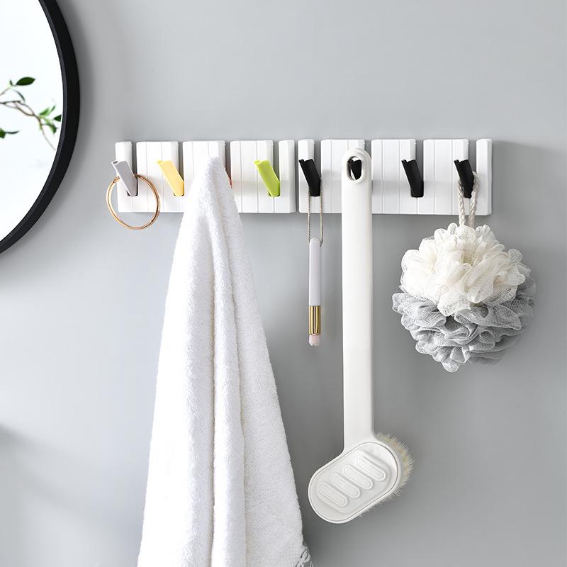 Four-Grid Foldable Nordic Minimalist Hook for Hats, Coats, Bags, and Keys