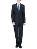 Takakyu Washable Stretch Shiny Wool Blend Regular Fit A4 Size Men's Two-Button Suit, Navy, 110013343701223,