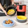 Portable Tray Liners Baking Basket Heating Baking Pan For Air Fryer Silicone Pot