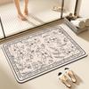 American Flower Diatom Mud Floor Mat, Hand Washing Table, Wear-Resistant, Water-Absorbing And Non-Slip Floor Mat, Dirt-Resistant And Quick-Drying