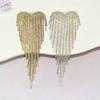 Rhinestone Tassel Love Brooches Trendy Casual Lapel Pins Exquisite Rhinestone Heart Pin Party