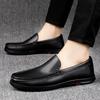 Summer Punching Breathable Original Quality Casual Loafers Men Minimalist Lightweight Soft Driving Genuine Leather Shoe
