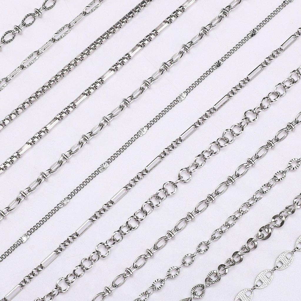 1 метр панк-цепи из нержавеющей стали для изготовления украшений своими руками - Прочная и устойчивая к коррозии