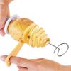 4 Шпажки Башня из нержавеющей стали Делающая Твист Шредер Торнадо Картофель Спиральный резак Кухонные аксессуары KTY