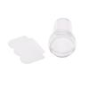 Pure Clear Jelly Silicone Nail Art Stamper Scraper Nail Stamp Stamping Tool