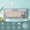 Игровая клавиатура EPOMAKER x Aula F75, прокладка, механическая клавиатура с 5-слойными накладками, ручками, беспроводная, с возможностью горячей замены, RGB, технический сертификат соответствия