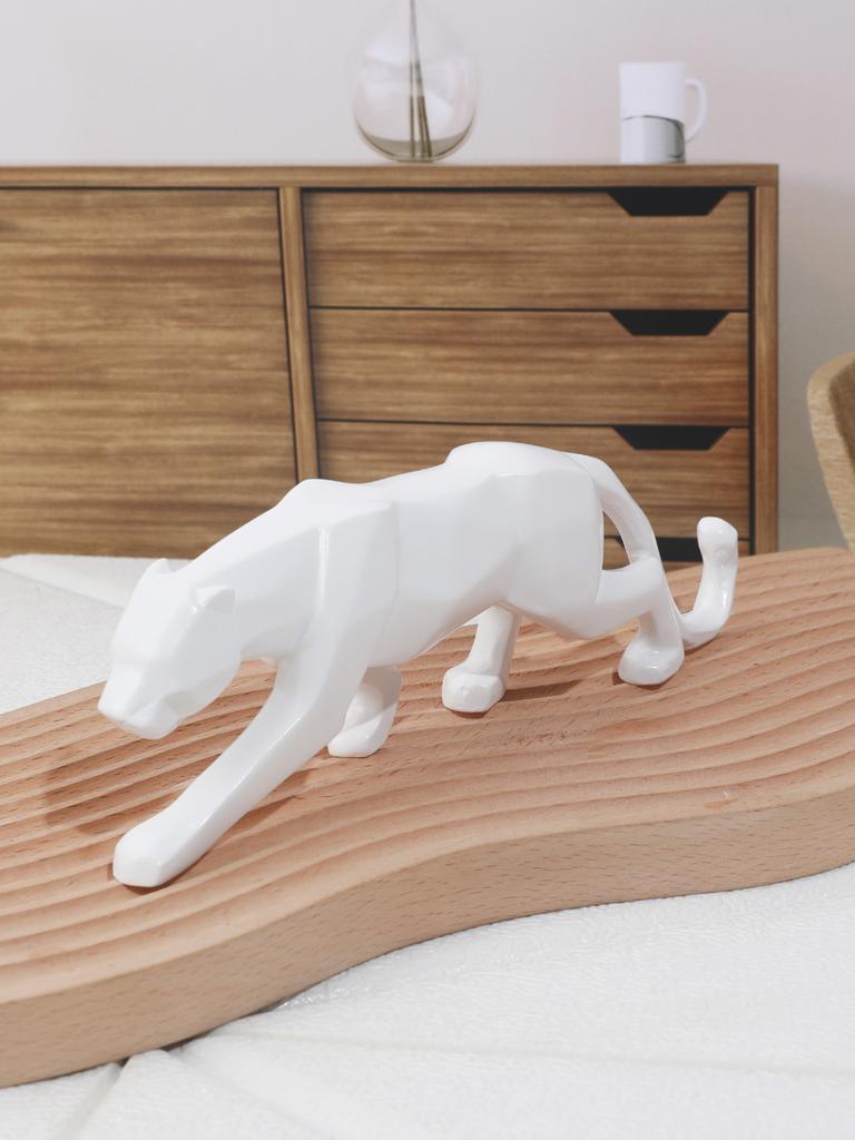 1 шт. Скандинавская креативная фигурка леопарда, украшение для стола, поделки из смолы, аксессуары для дома, домашний декор