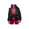 Logo Print Hooded Zip-Up Down Jacket Kids Outerwear Black FB9266-010