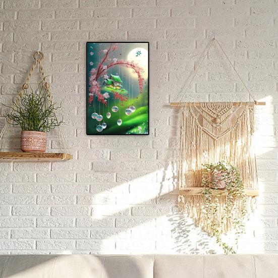 5D красочные стразы, художественный кулон в виде капли воды, пейзажный узор, сделай сам, ремесло, комплект для рисования стразами для взрослых и детей