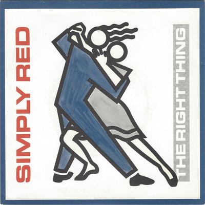 7-дюймовая пластинка SIMPLY RED - The Right Thing YZ103 WEA 1987 UK Rock Б/у