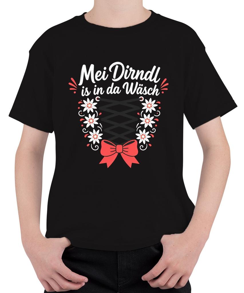 Mei dirndl is in da laundry Oktoberfest Oktoberfest replacement Lederhosen Madl children T-shirt