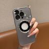 Защитный чехол с большим прозрачным окном для камеры для iPhone 17 Air 16 1 14 13 12 11 17Pro Max Plus для MagSafe Магнитная крышка с видимым отверстием для логотипа