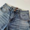 Men's Korean Style Blue Washed Cotton Casual Shorts - Versatile Special Offer