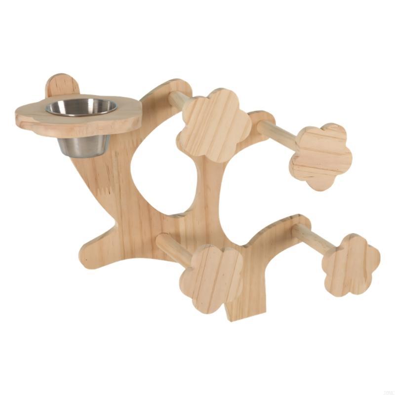 Resting Bird Stand Perch Toy For Hamsters Parrots Cage Entertainment J0MC