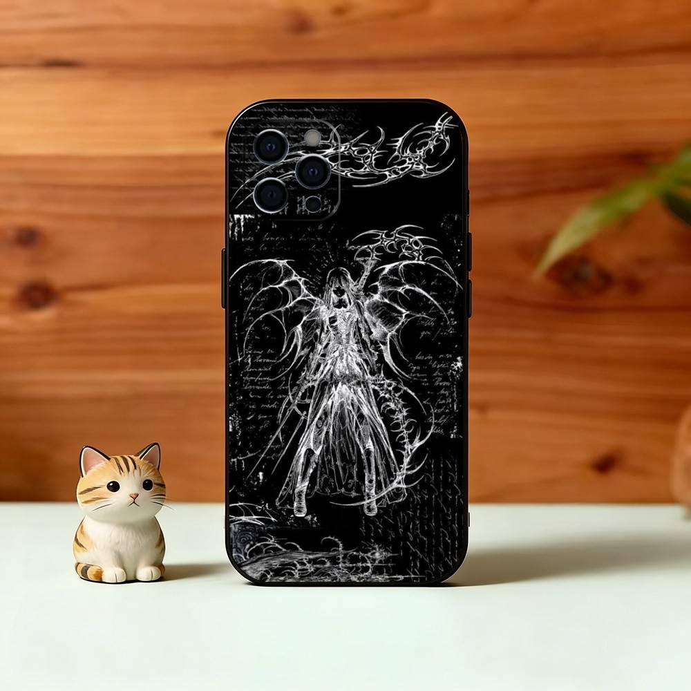 G-Gothic Кибер-Сигил Чехол для Телефона Для iPhone 17,16,15,14,13,12,11 Plus,Pro Max,XS,Мягкий Силикон Черный Чехол