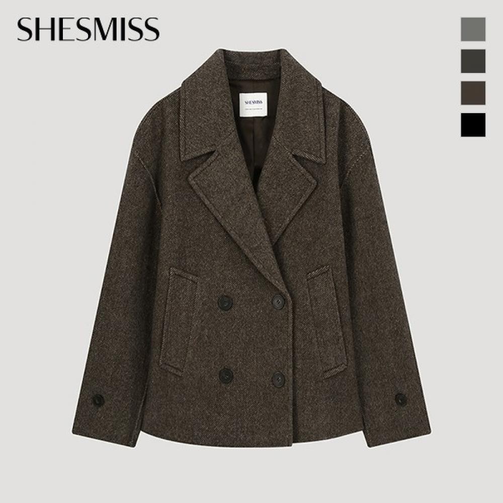  She S miSS Двойной жакет из смеси шерсти ручной работы Swhjko42110