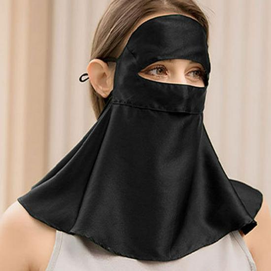 Шелковица шелковица Facekini: Маска для защиты лица и шеи от ультрафиолета и дыма для женщин