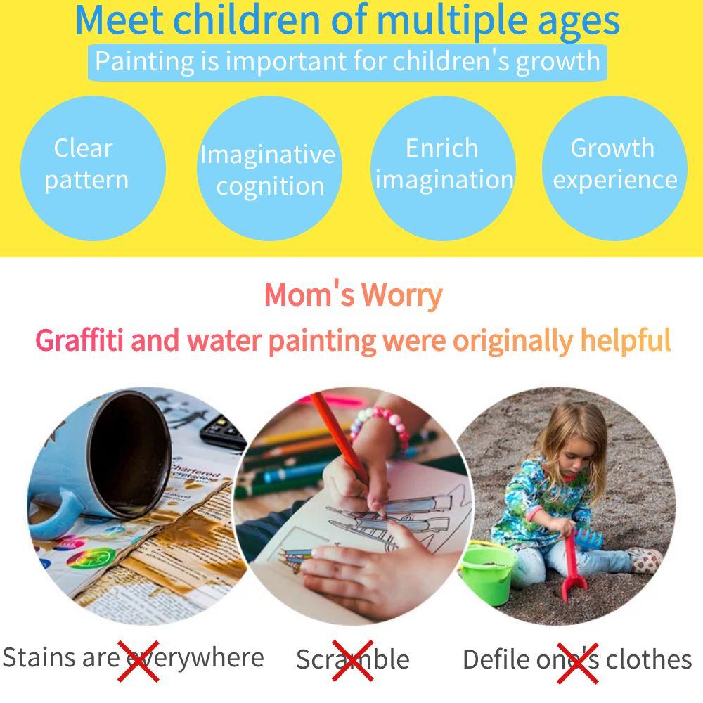 Новинка, 1 шт., волшебная книга для рисования водой, игрушки Монтессори, многоразовая книжка-раскраска, волшебная книга для рисования водой, сенсорные игрушки для раннего образования