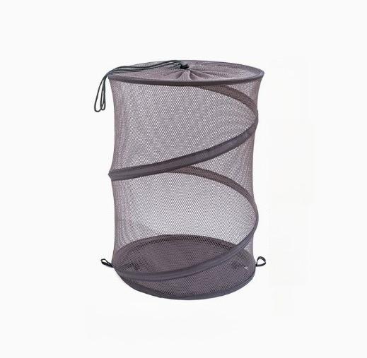 1PC Foldable Cylindrical Drawstring Laundry Basket, Home Dirty Clothes & Doll Storage Organizer, Saving Space, For home