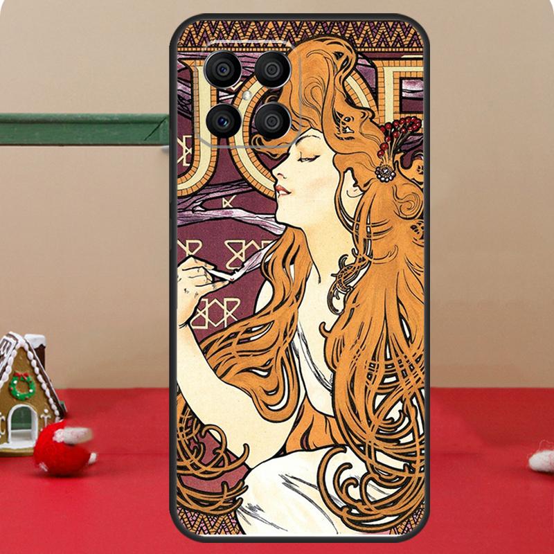 Художественный чехол Альфонса Мухи для Honor Magic 7 Lite 6 8 Pro Honor 400 200 70 90 X8c X8b X9a X9b X9c X9d Win RT Чехол