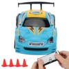 Mini RC Car with Can Box Power Induction Fourway Remote Control APP Dual Mode Child Toy Model(Blue )