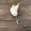 Cute Sea Lion Shape Vocal Key Ring Luminous Key Chain LED Light