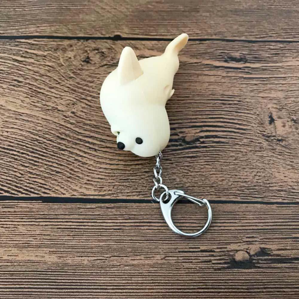 Cute Sea Lion Shape Vocal Key Ring Luminous Key Chain LED Light